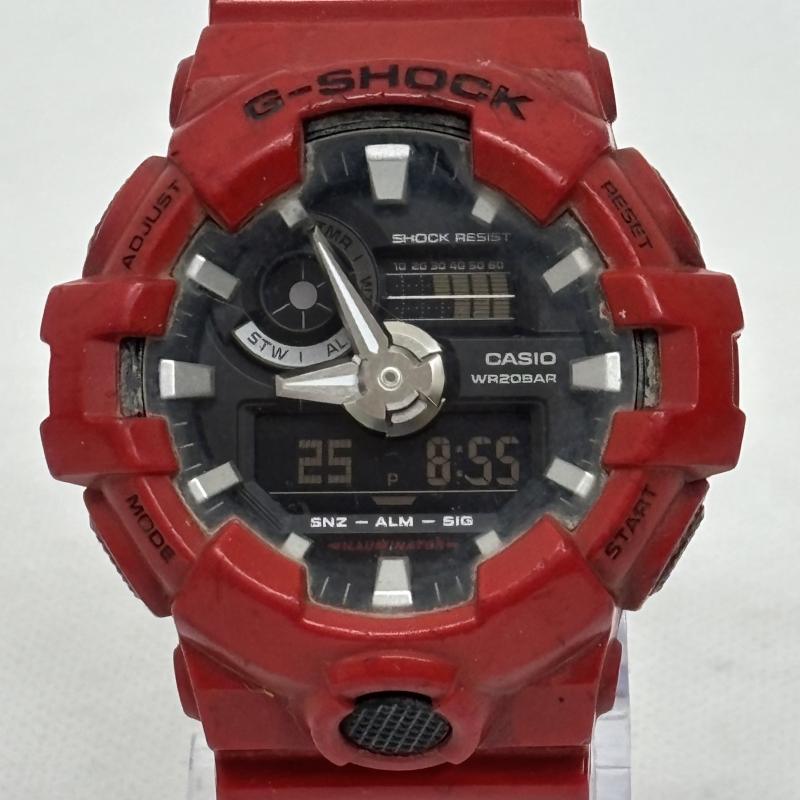 ジーショック G-SHOCK ファッション小物 ファッション小物 腕時計 GA-700-4A レッド デジタル CASIO - 赤 / レッド / red メンズ USED 古着 中古 50152409
