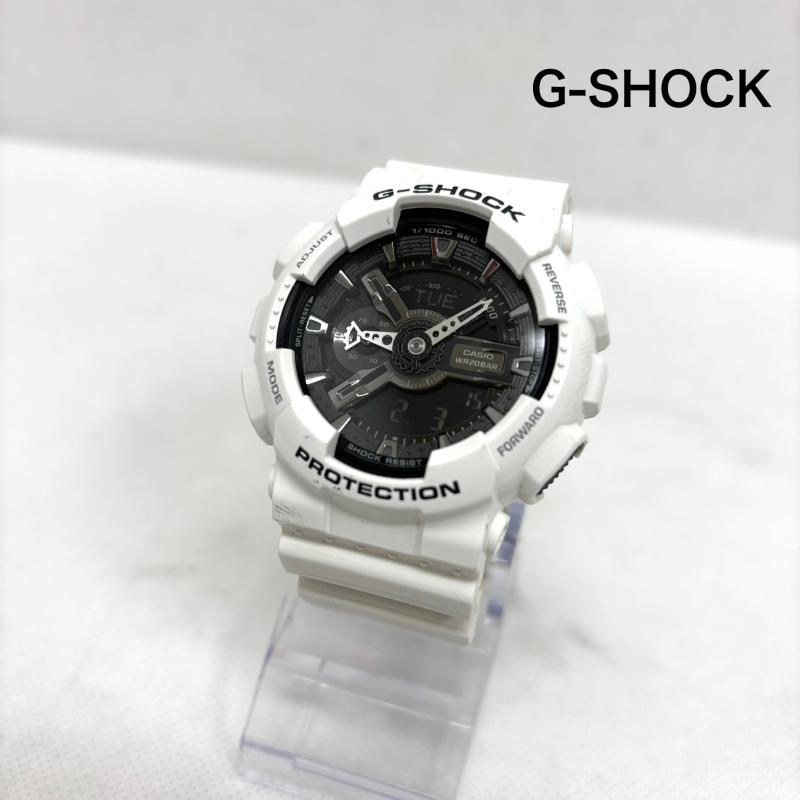 ジーショック G-SHOCK ファッション小物 ファッション小物 腕時計 GA-110GW ホワイト シルバー デジアナ - 白 / ホワイト / white メンズ USED 古着 中古 50152410