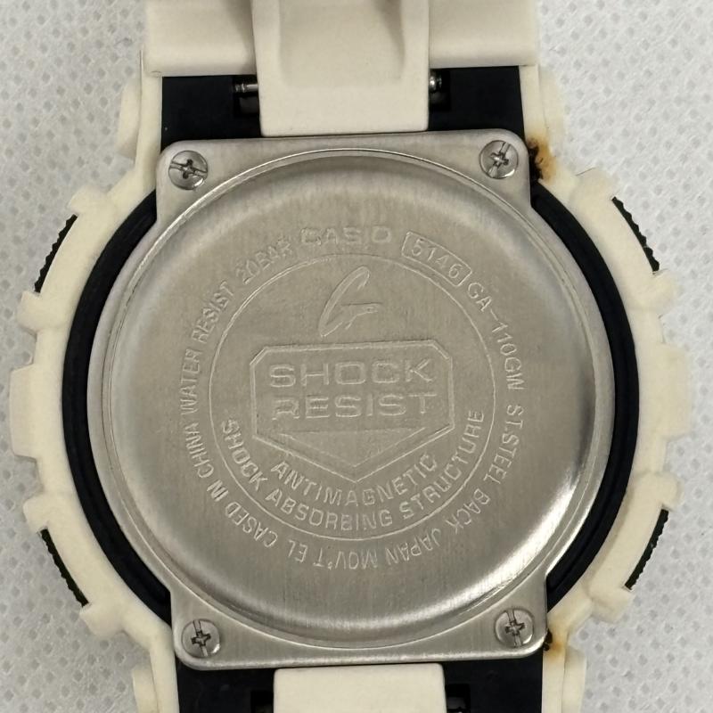 ジーショック G-SHOCK ファッション小物 ファッション小物 腕時計 GA-110GW ホワイト シルバー デジアナ - 白 / ホワイト / white メンズ USED 古着 中古 50152410