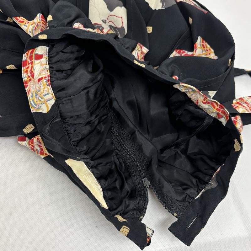 ピンクハウス PINK HOUSE ボトムス ボトムス ロングスカート 柄 プリント 和柄 風呂敷 - 黒 / ブラック / black レディース USED 古着 中古 50152416