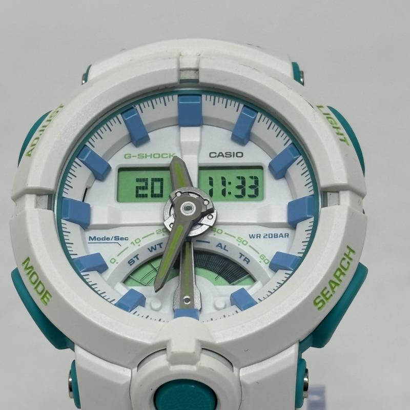 ジーショック G-SHOCK ファッション小物 ファッション小物 カシオ CASIO GA500WG-7A 耐衝撃構造 ホワイト ミントグリーン アナデジ - メンズ USED 古着 中古 50152419
