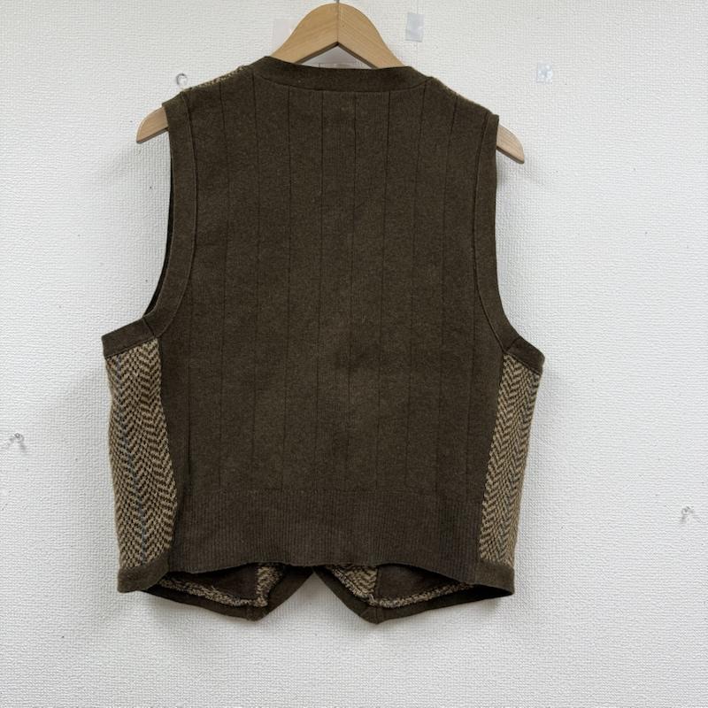 ラルフローレン RALPHLAUREN トップス トップス 00s ヘリンボーン ウール ニット ベスト M 茶 / ブラウン / brown メンズ USED 古着 中古 50152444