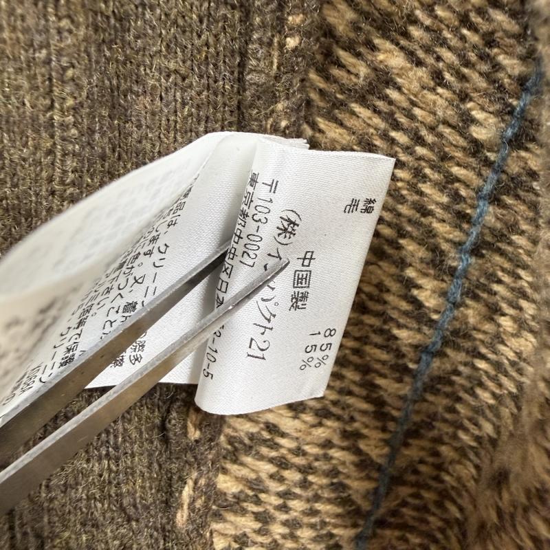 ラルフローレン RALPHLAUREN トップス トップス 00s ヘリンボーン ウール ニット ベスト M 茶 / ブラウン / brown メンズ USED 古着 中古 50152444