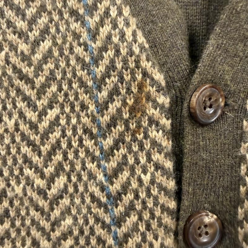 ラルフローレン RALPHLAUREN トップス トップス 00s ヘリンボーン ウール ニット ベスト M 茶 / ブラウン / brown メンズ USED 古着 中古 50152444