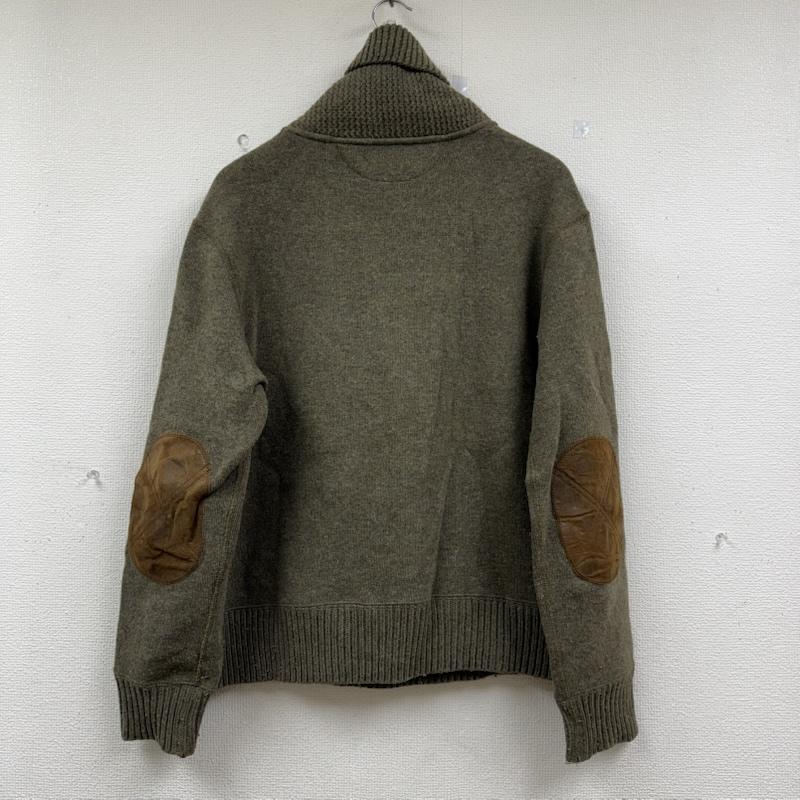 ラルフローレン RALPHLAUREN トップス トップス ウール ニット ショールカラー エルボーパッチ L カーキ / カーキ / khaki メンズ USED 古着 中古 50152446