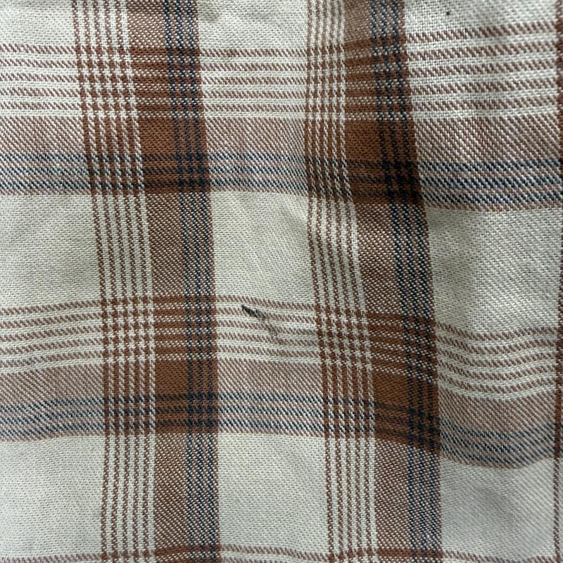 古着 USED トップス トップス J.C.Penney 80s ウエスタン チェック シャツ 長袖 シャツ M 茶 / ブラウン / brown メンズ USED 古着 中古 50152460