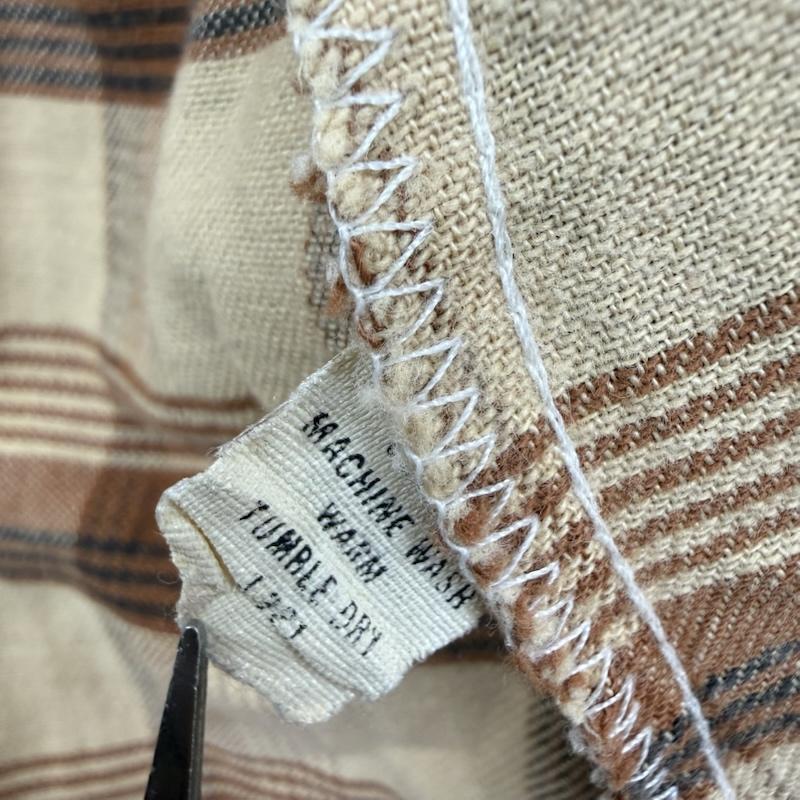 古着 USED トップス トップス J.C.Penney 80s ウエスタン チェック シャツ 長袖 シャツ M 茶 / ブラウン / brown メンズ USED 古着 中古 50152460
