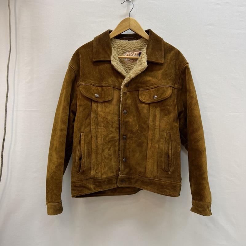 ショット schott ジャケット、上着 ジャンパー、ブルゾン 80s USA製 スエード レザー ランチ ボア トラッカージャケット 40 茶 / ブラウン / brown メンズ USED 古着 中古 50152468