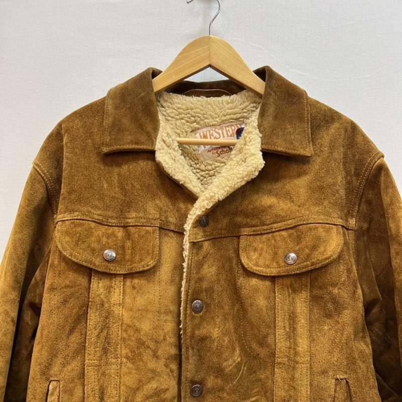 ショット schott ジャケット、上着 ジャンパー、ブルゾン 80s USA製 スエード レザー ランチ ボア トラッカージャケット 40 茶 / ブラウン / brown メンズ USED 古着 中古 50152468