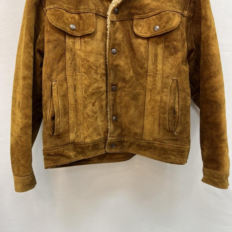 ショット schott ジャケット、上着 ジャンパー、ブルゾン 80s USA製 スエード レザー ランチ ボア トラッカージャケット 40 茶 / ブラウン / brown メンズ USED 古着 中古 50152468