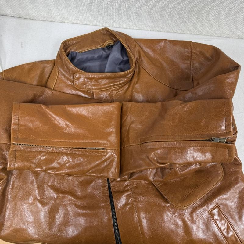 古着 USED ジャケット、上着 ジャンパー、ブルゾン ヴィンテージ レザー シングル ライダース ジャケット M 茶 / ブラウン / brown メンズ USED 古着 中古 50152474