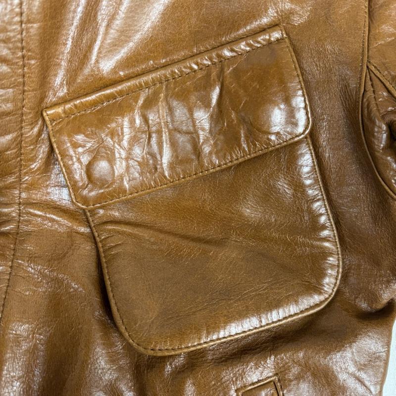 古着 USED ジャケット、上着 ジャンパー、ブルゾン ヴィンテージ レザー シングル ライダース ジャケット M 茶 / ブラウン / brown メンズ USED 古着 中古 50152474