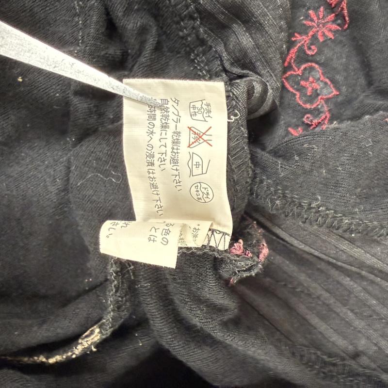 オッズオン OZZ CROCE トップス トップス ワンピース y2k フェアリー グランジ レース 長袖 フリル 黒 / ブラック / black レディース USED 古着 中古 50152491