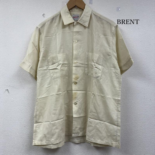 古着 USED トップス トップス 60s BRENT ビンテージ ループカラー 半袖 シャツ M 黄 / イエロー / yellow メンズ USED 古着 中古 50152507