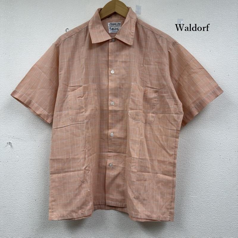古着 USED トップス トップス Waldorf vintage 半袖シャツ ボタン チェック シャツ M 桃 / ピンク / pink メンズ USED 古着 中古 50152508