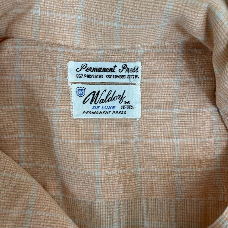 古着 USED トップス トップス Waldorf vintage 半袖シャツ ボタン チェック シャツ M 桃 / ピンク / pink メンズ USED 古着 中古 50152508