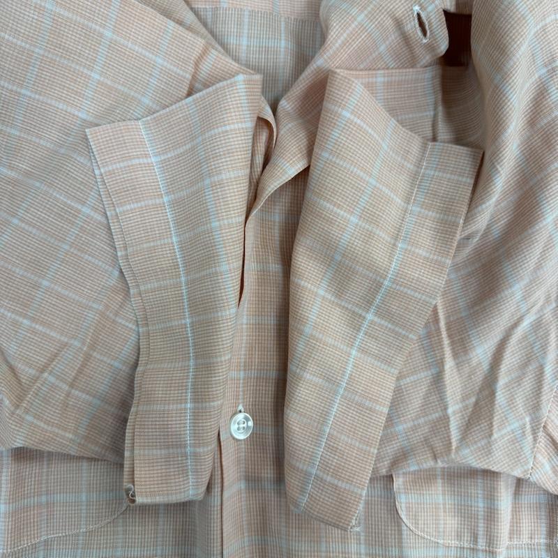 古着 USED トップス トップス Waldorf vintage 半袖シャツ ボタン チェック シャツ M 桃 / ピンク / pink メンズ USED 古着 中古 50152508