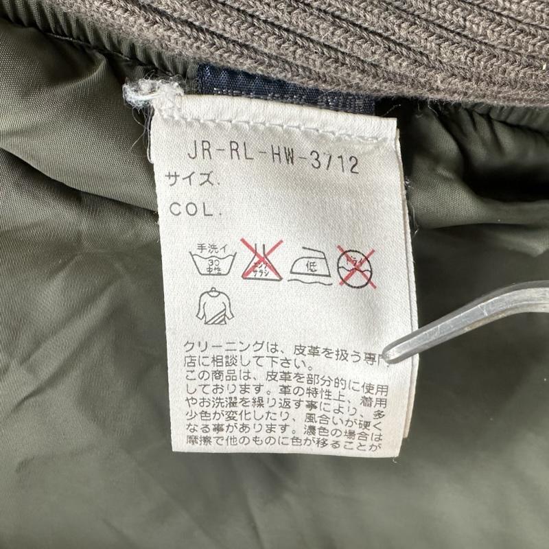ポロラルフローレン POLO RALPH LAUREN ジャケット、上着 ジャンパー、ブルゾン 90s レザー 切替 ダウン ベスト 3L カーキオリーブ / カーキオリーブ / メンズ USED 古着 中古 50152535