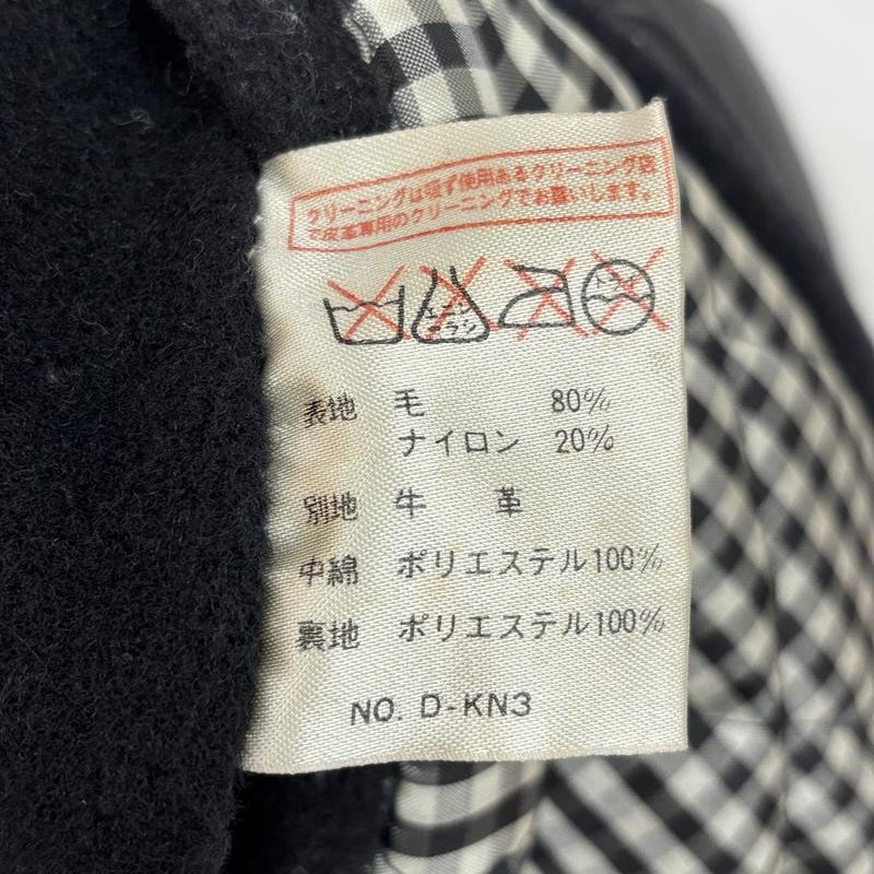 古着 USED ジャケット、上着 ジャンパー、ブルゾン S-G COLLECTION 90年代 ロゴ ウール レザー レタード スタジャン バーシティ ジャケット 90s - 黒 / ブラック / black メンズ USED 古着 中古 50152542