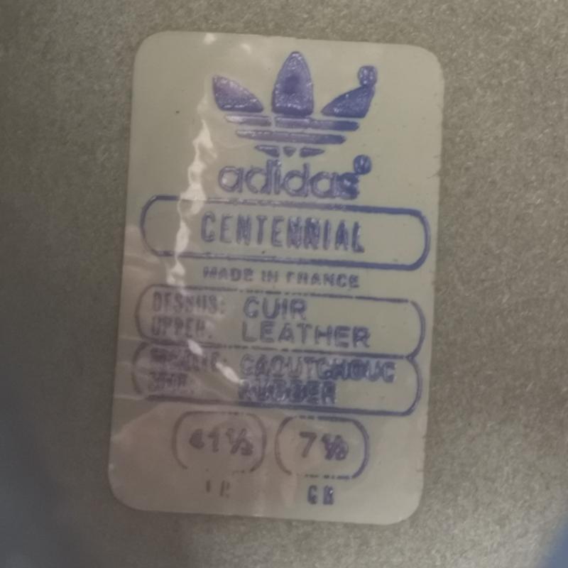 アディダス adidas シューズ シューズ 80s デッドストック 観賞用 centennial センテニアル フランス製 スニーカー US：7.5 白 / ホワイト / white X 赤 / レッド / red X 紺 / ネイビー / navy メンズ USED 古着 中古 50152551