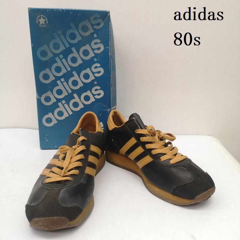 アディダス adidas シューズ シューズ 80s 観賞用 COUNTRY KID カントリー キッド 台湾製 レザー スニーカー US：7 メンズ USED 古着 中古 50152553