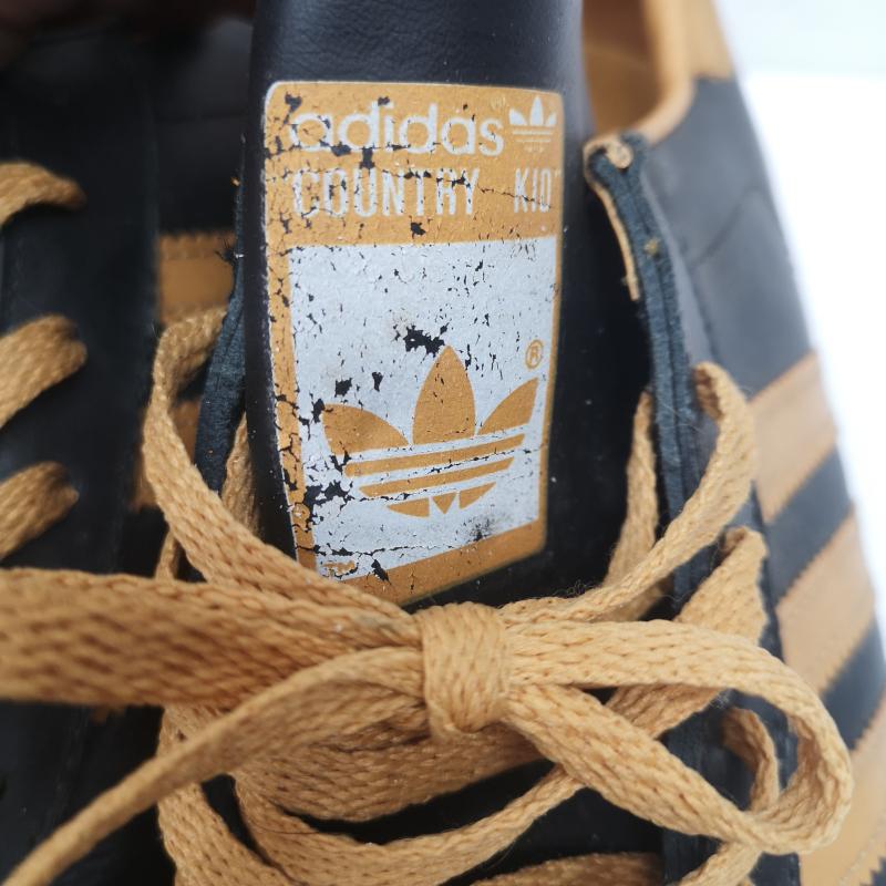 アディダス adidas シューズ シューズ 80s 観賞用 COUNTRY KID カントリー キッド 台湾製 レザー スニーカー US：7 メンズ USED 古着 中古 50152553