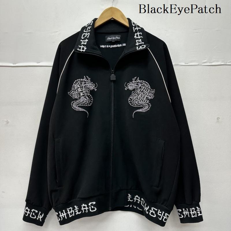 ブラックアイパッチ BlackEyePatch ジャケット、上着 ジャンパー、ブルゾン 取扱注意 龍 刺繍 トラック ジャケット L 黒 / ブラック / black メンズ USED 古着 中古 50152587