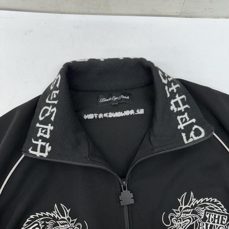ブラックアイパッチ BlackEyePatch ジャケット、上着 ジャンパー、ブルゾン 取扱注意 龍 刺繍 トラック ジャケット L 黒 / ブラック / black メンズ USED 古着 中古 50152587
