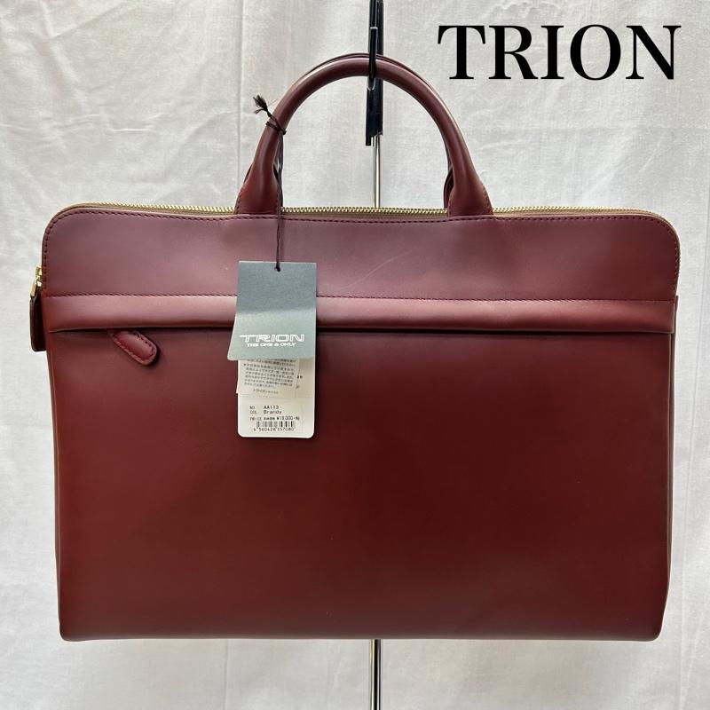トライオン TRION ハンドバッグ ハンドバッグ ブリーフバッグM ビジネスバッグ Brandy 牛革 AA113 - 無地 メンズ USED 古着 中古 50152595