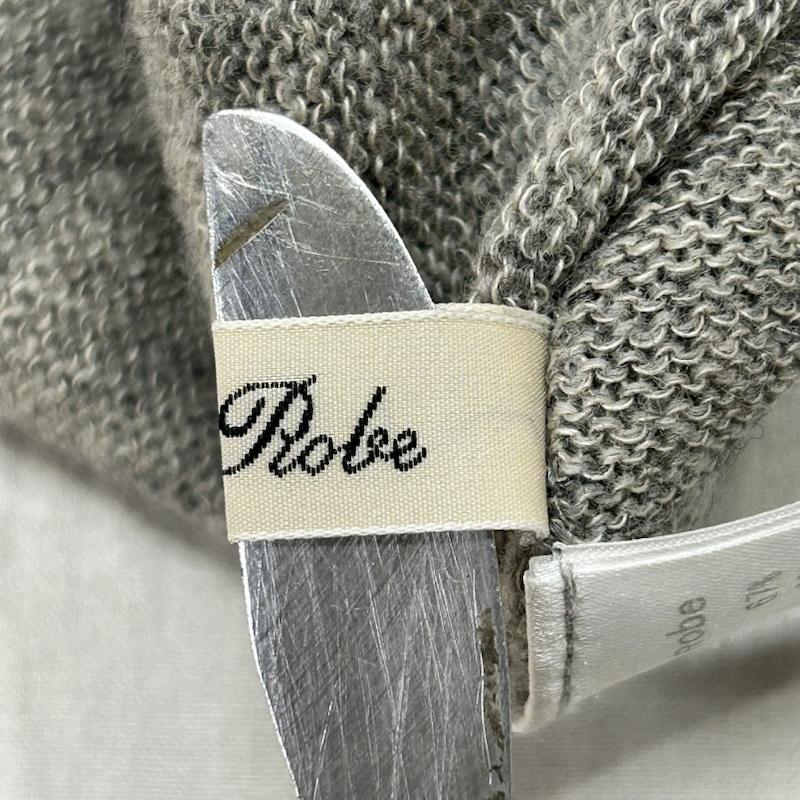 ネストローブ nest Robe ニット、セーター 長袖 ボックスシルエット ドロップショルダー グレー ワイドシルエット リネン混 - 無地 灰 / グレー / gray レディース USED 古着 中古 50152600