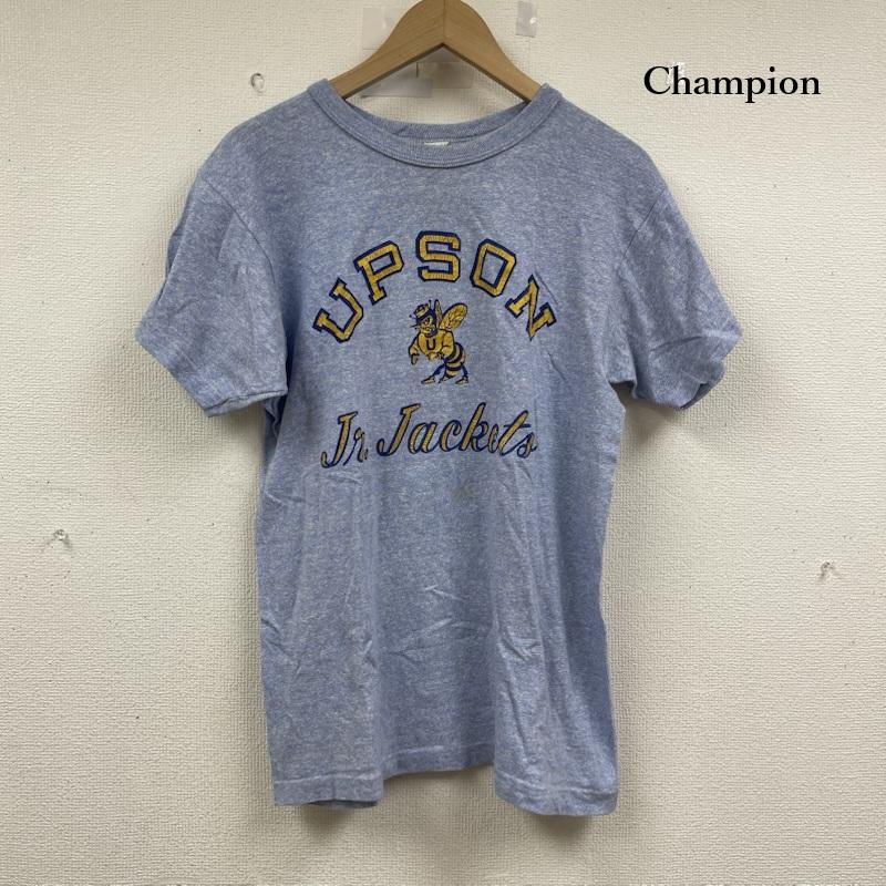 チャンピオン Champion トップス トップス 80s USA製 トリコタグ ヴィンテージ ロゴ Tシャツ M 青 / ブルー / blue メンズ USED 古着 中古 50152606