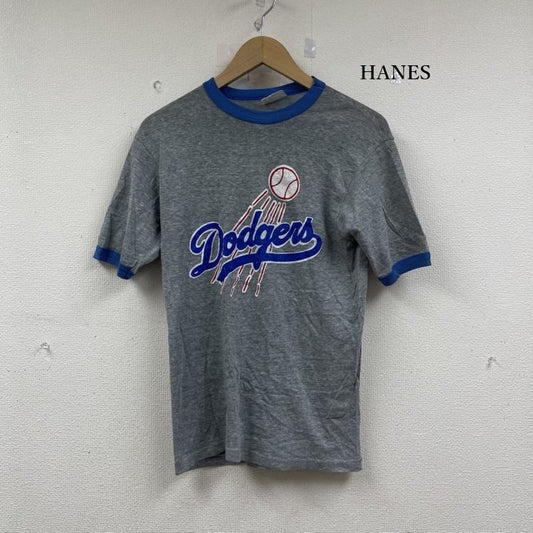 ヘインズ HANES トップス トップス 80s Vintage USA製 ヴィンテージ DODGERS ドジャース リンガー Tシャツ M 灰 / グレー / gray メンズ USED 古着 中古 50152607
