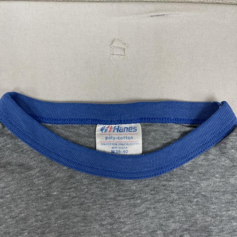 ヘインズ HANES トップス トップス 80s Vintage USA製 ヴィンテージ DODGERS ドジャース リンガー Tシャツ M 灰 / グレー / gray メンズ USED 古着 中古 50152607