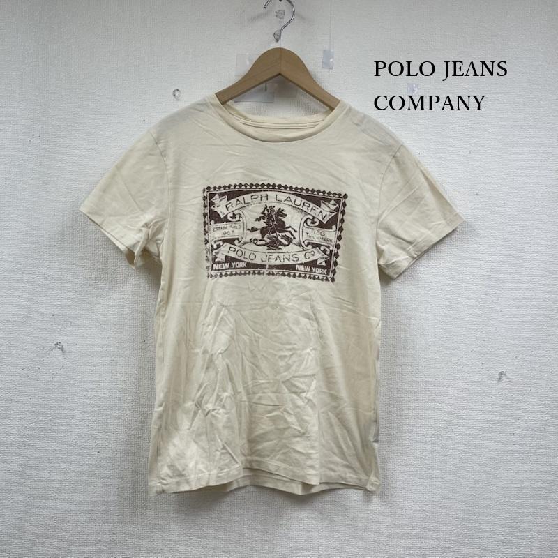 ポロジーンズカンパニー POLO JEANS COMPANY トップス トップス ロゴ プリント tシャツ S ベージュ / ベージュ / beige メンズ USED 古着 中古 50152608
