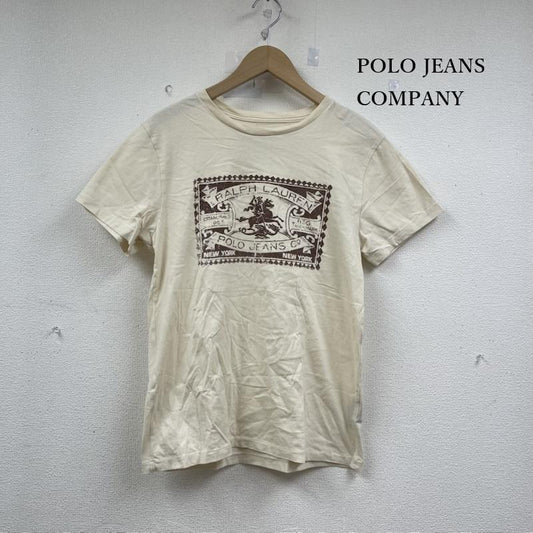 ポロジーンズカンパニー POLO JEANS COMPANY トップス トップス ロゴ プリント tシャツ S ベージュ / ベージュ / beige メンズ USED 古着 中古 50152608
