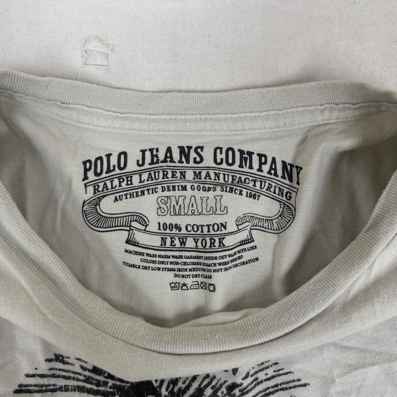 ポロジーンズカンパニー POLO JEANS COMPANY トップス トップス ロゴ Tシャツ カットソー 半袖 S ベージュ / ベージュ / beige メンズ USED 古着 中古 50152619