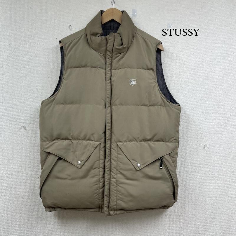 ステューシー STUSSY トップス トップス 00s リバーシブル ダウン ジップ アップ ベスト XL ベージュ / ベージュ / beige メンズ USED 古着 中古 50152620