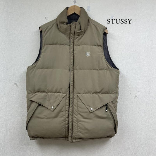 ステューシー STUSSY トップス トップス 00s リバーシブル ダウン ジップ アップ ベスト XL ベージュ / ベージュ / beige メンズ USED 古着 中古 50152620