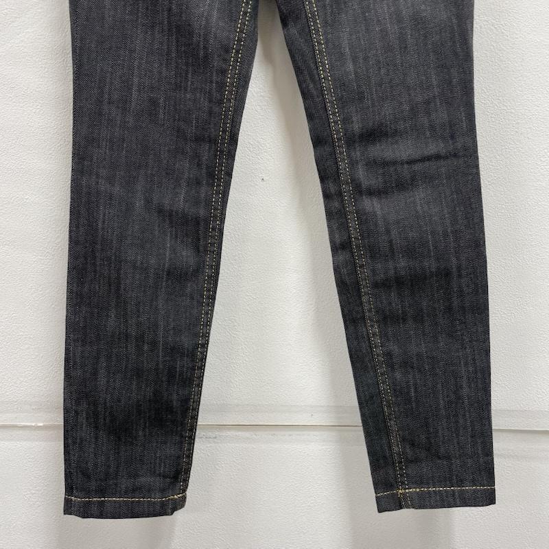 ヴィヴィアンウエストウッド Vivienne Westwood ボトムス ボトムス オーブ ロゴ 刺繍 ブラック デニム ジーンズ スキニー ジッパーフライ ローライズ 1 無地 X ロゴ、文字 X 刺繍 黒 / ブラック / black X 金 / ゴールド / gold color レディース USED 古着 中古 50152622