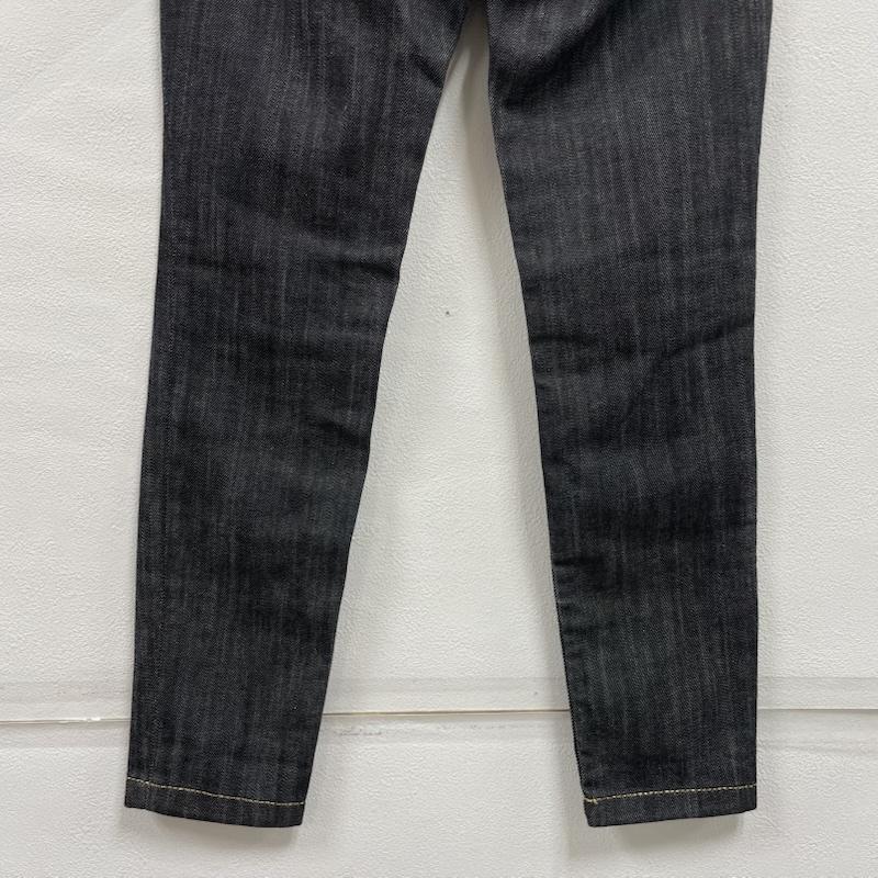 ヴィヴィアンウエストウッド Vivienne Westwood ボトムス ボトムス オーブ ロゴ 刺繍 ブラック デニム ジーンズ スキニー ジッパーフライ ローライズ 1 無地 X ロゴ、文字 X 刺繍 黒 / ブラック / black X 金 / ゴールド / gold color レディース USED 古着 中古 50152622