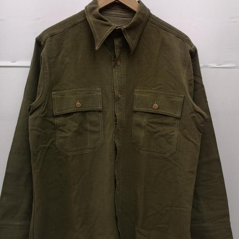 ヴィンテージ VINTAGE トップス トップス 40s us army 長袖 ウール シャツ カーキオリーブ / カーキオリーブ / メンズ USED 古着 中古 50152650
