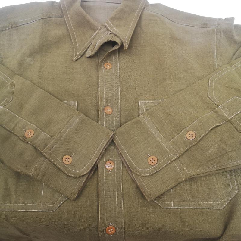 ヴィンテージ VINTAGE トップス トップス 40s us army 長袖 ウール シャツ カーキオリーブ / カーキオリーブ / メンズ USED 古着 中古 50152650