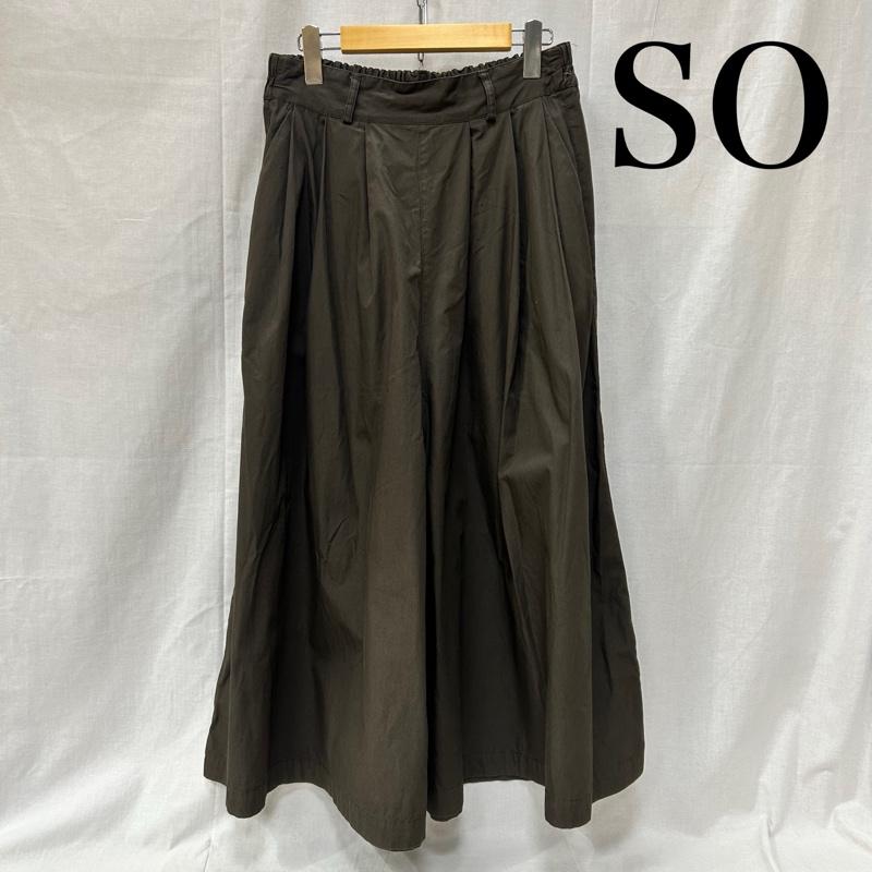 ＵＳＥＤ古着 USED/古着 ボトムス ボトムス SO エスオー ロングキュロット ロングガウチョ スカンツ ワイドパンツ ブラウン FREESIZE FREE 無地 レディース USED 古着 中古 50152651