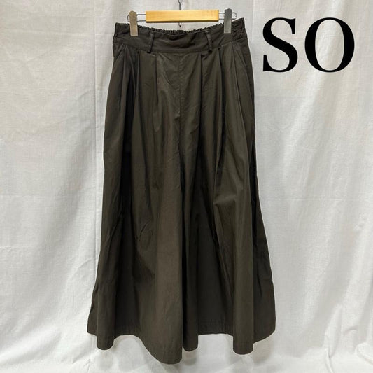 ＵＳＥＤ古着 USED/古着 ボトムス ボトムス SO エスオー ロングキュロット ロングガウチョ スカンツ ワイドパンツ ブラウン FREESIZE FREE 無地 レディース USED 古着 中古 50152651