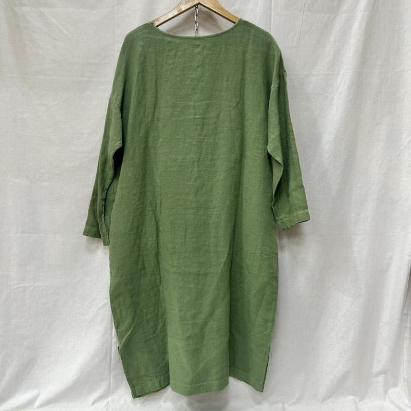 ＵＳＥＤ古着 USED/古着 ワンピース ロングスカート ロングワンピース リユールリネン リーフグリーン - 無地 緑 / グリーン / green レディース USED 古着 中古 50152668