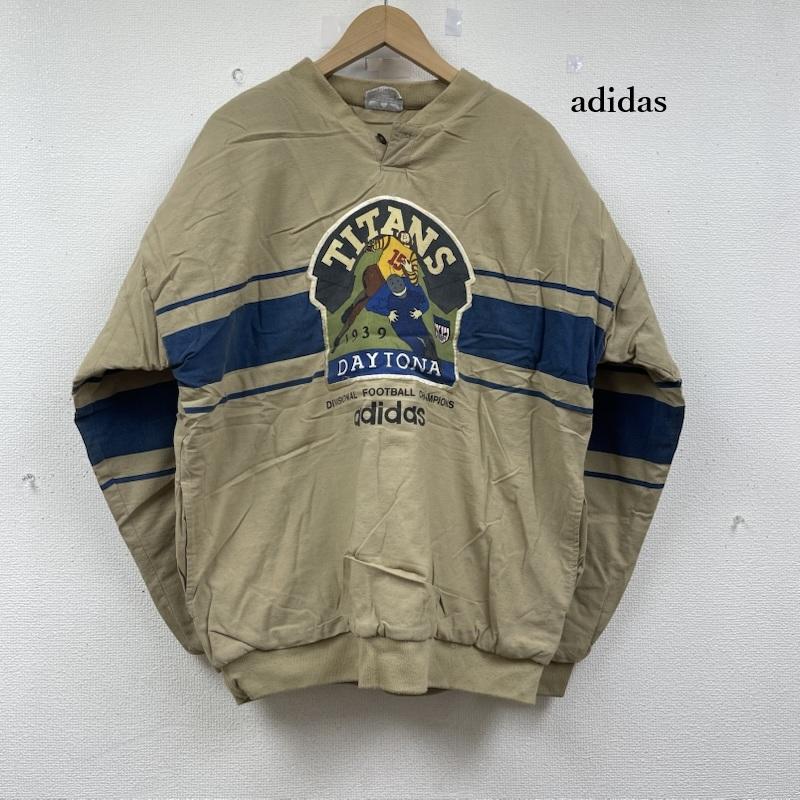 アディダス adidas ジャケット、上着 ジャンパー、ブルゾン 80s シルバータグ プルオーバー プリント デイトナタイタンズ ジャケット M ベージュ / ベージュ / beige メンズ USED 古着 中古 50152675