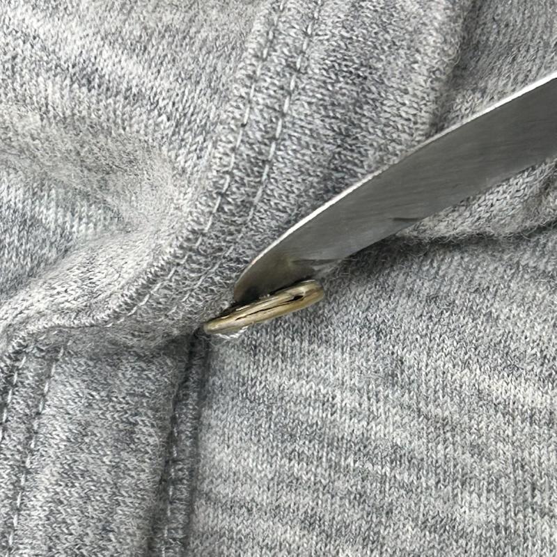 ハンズオブクリエイション HANDS OF CREATION カーディガン 長袖 ロングカーディガン Vネック シェルボタン グレー FREESIZE FREE 無地 灰 / グレー / gray レディース USED 古着 中古 50152678