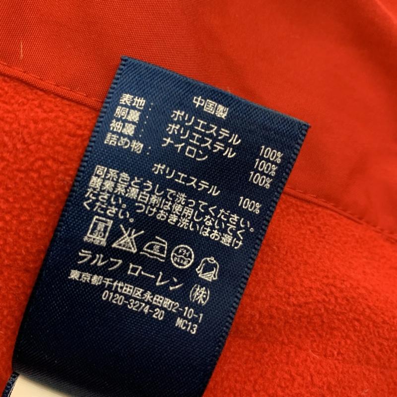 ラルフローレン RALPHLAUREN ジャケット、上着 ジャンパー、ブルゾン ポニー刺繍 中綿 ブルゾン スウィングトップ S 赤 / レッド / red メンズ USED 古着 中古 50152682
