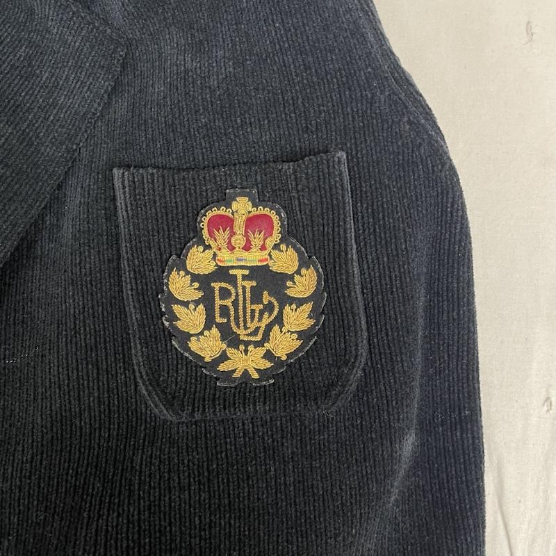 ローレンラルフローレン LAUREN RALPH LAUREN ジャケット、上着 ジャンパー、ブルゾン 90s テーラード ダブル ブレスト コーデュロイ ジャケット M 黒 / ブラック / black レディース USED 古着 中古 50152685
