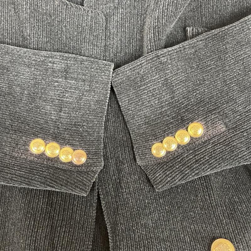ローレンラルフローレン LAUREN RALPH LAUREN ジャケット、上着 ジャンパー、ブルゾン 90s テーラード ダブル ブレスト コーデュロイ ジャケット M 黒 / ブラック / black レディース USED 古着 中古 50152685